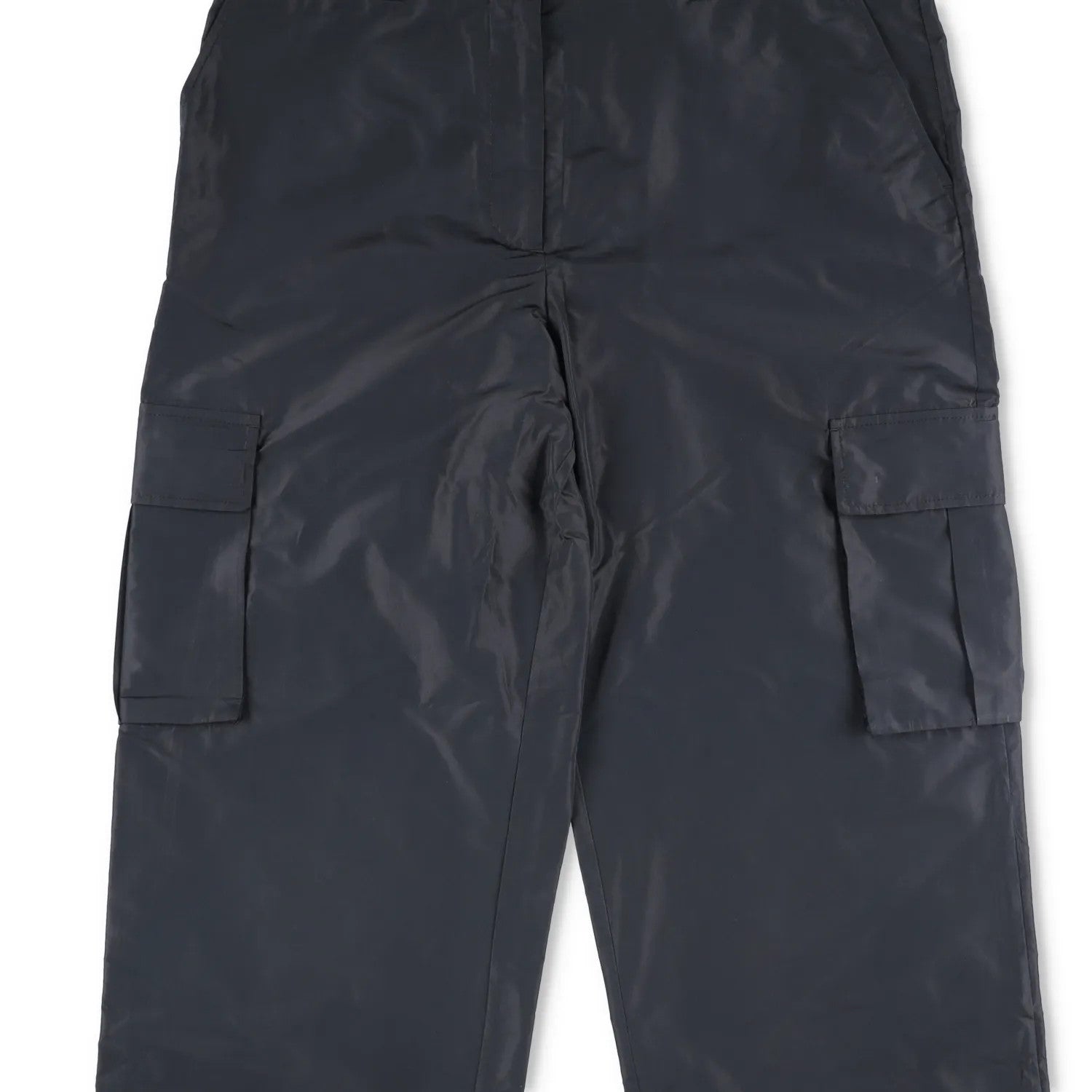 MIU MIU Womens Chino Cargo Trousers Blue Loungewear Side Pockets Size 48 RRP1020 — View 3