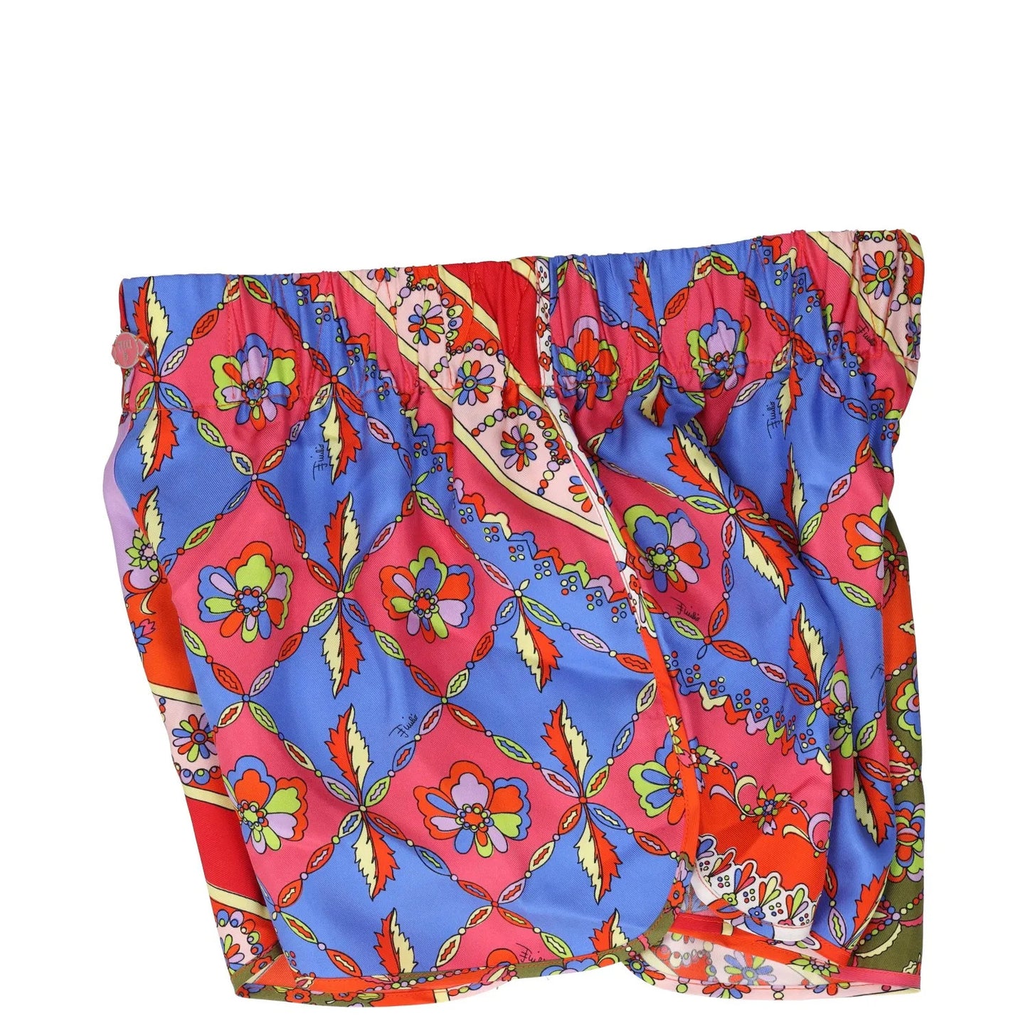 EMILIO PUCCI Womens Elasticated Shorts Multi Track Shorts Patchwork UK6 RRP 471 — View 5