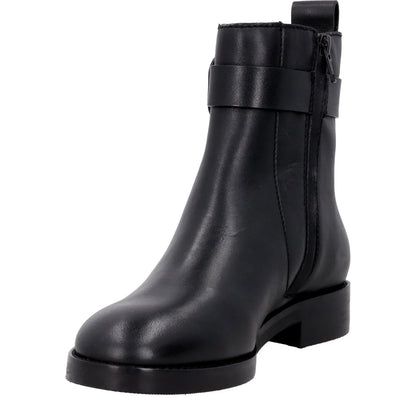 SEE BY CHLOE Womens Chany Flat Ankle Boots Black Leather Buckle UK 6 RRP 525 — View 3
