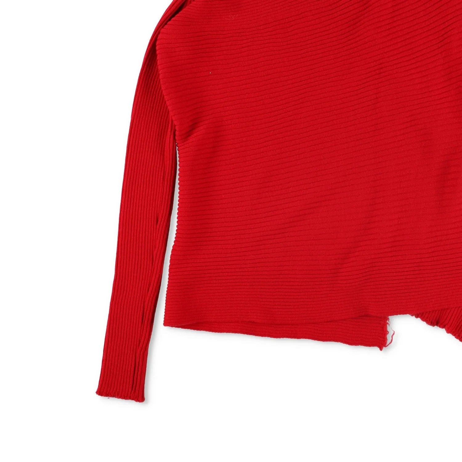 Marques'Almeida Womens Merino Wool Knitted Draped Jumper Red Asymmetric L RRP335 — View 4