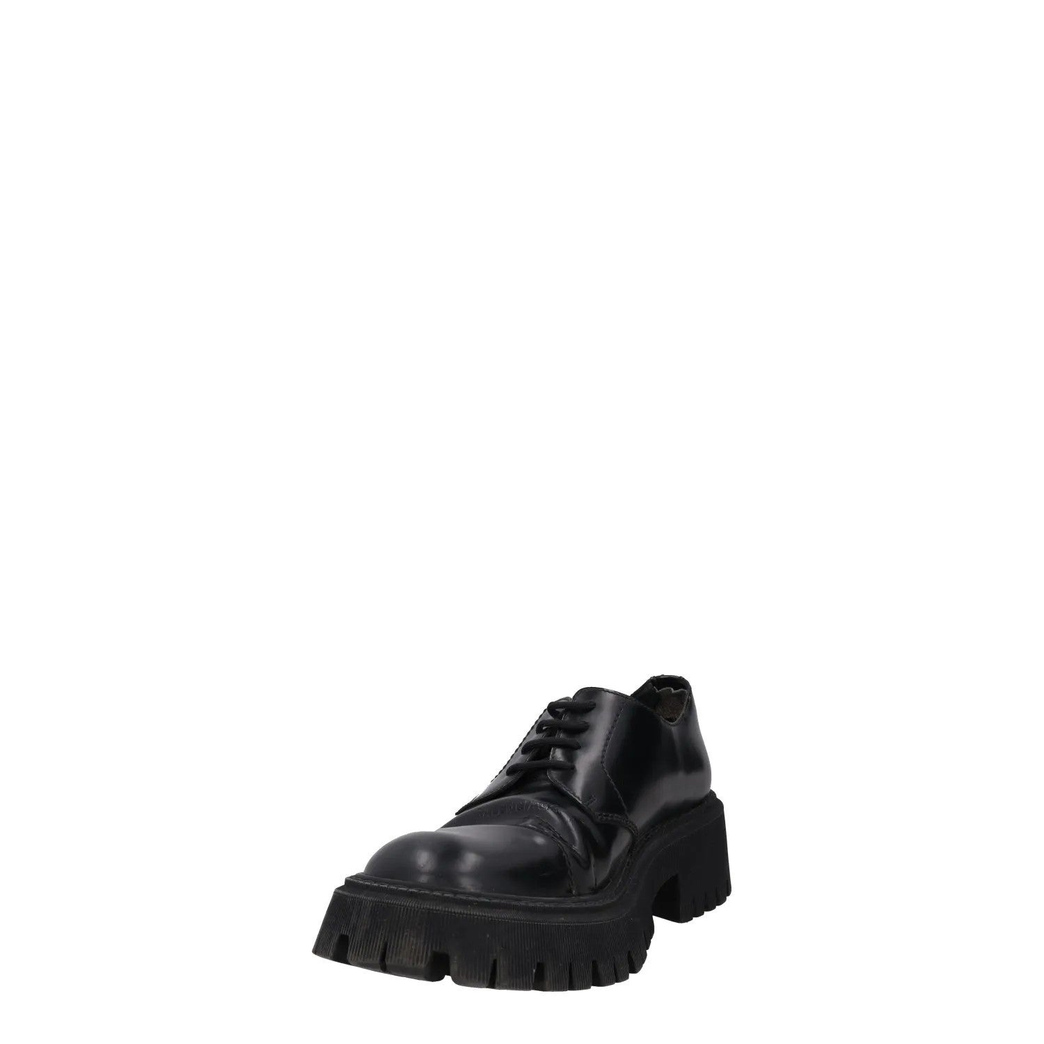 BALENCIAGA Mens Shoes Black Leather Chunky Sole Lace Up Casual UK 10 RRP 795 — View 3