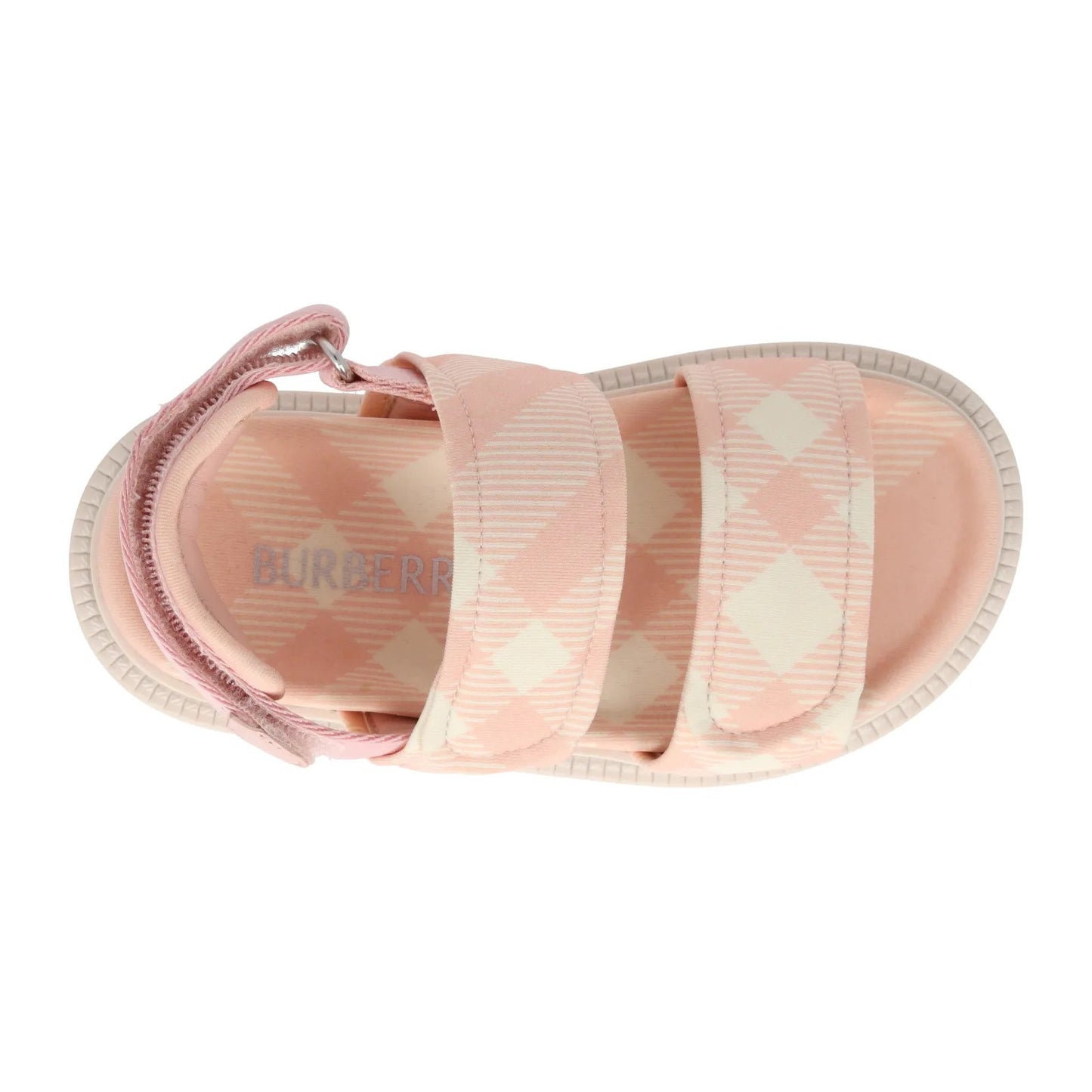 BURBERRY Girls Kids K1-Jamie Sandals Slingback Pink Nylon Salmon UK 2.5 RRP280 — View 7