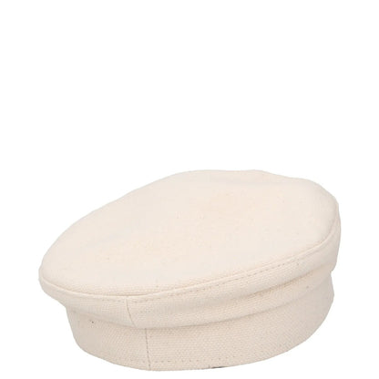 RUSLAN BAGINSKIY Womens Cotton Crystal Baker Boy Hat Ivory Rhinestone M RRP 375 — View 5