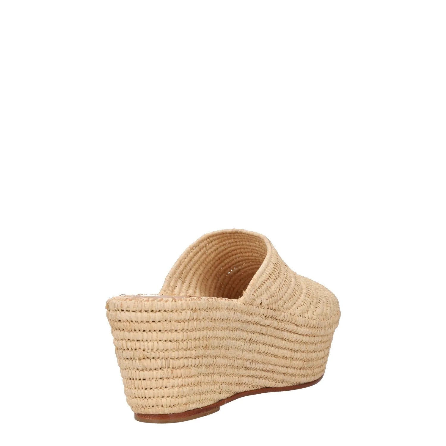 CARRIE FORBES Womens Wedge Heeled Sandals Beige Leather Open Toe UK 7 RRP 418 — View 6