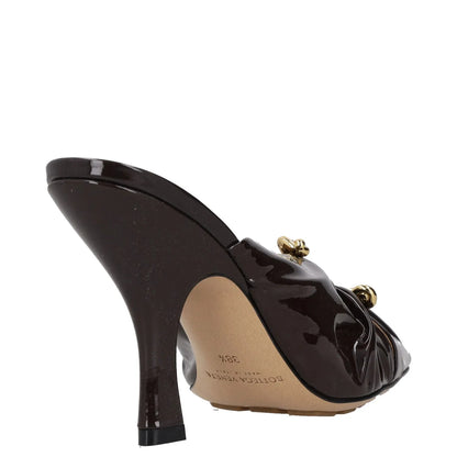 BOTTEGA VENETA Women High Heel Point Toe Mule Patent Leather Brown UK4.5 RRP1330 — View 6
