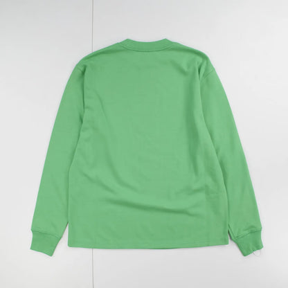 SSENSE WORKS Mens Green Cotton Long Sleeve Crew Neck T-Shirt Size XS RRP 150 — View 6