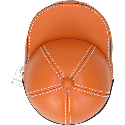 J.W. ANDERSON Womens Nano Cap Crossbody Bag Leather Ginger Size S RRP 295