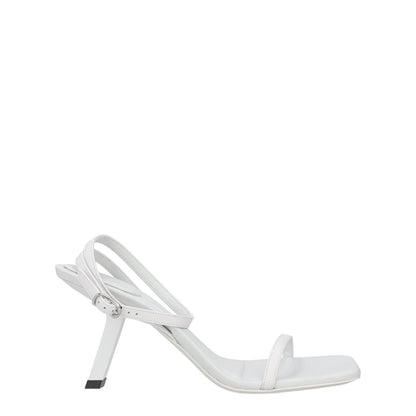 BALENCIAGA Womens Slingback Stiletto Heels White Leather Size UK 9 RRP 625
