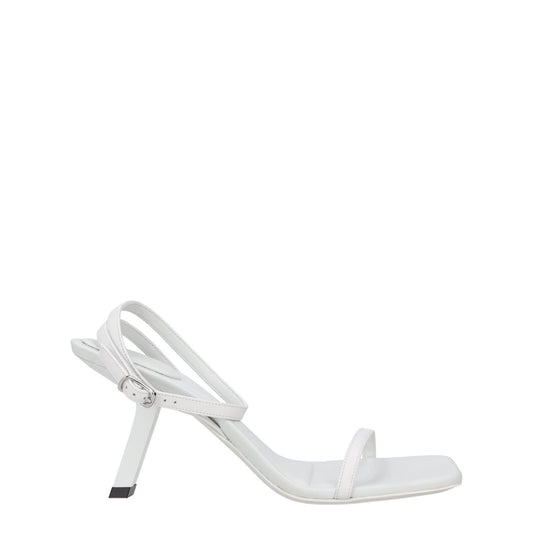 BALENCIAGA Womens Slingback Stiletto Heels White Leather Size UK 9 RRP 625