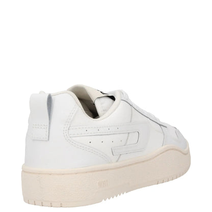 DIESEL Womens Trainer White Leather Low Top Lace Up Beige Sole UK 7.5 RRP 145 — View 6