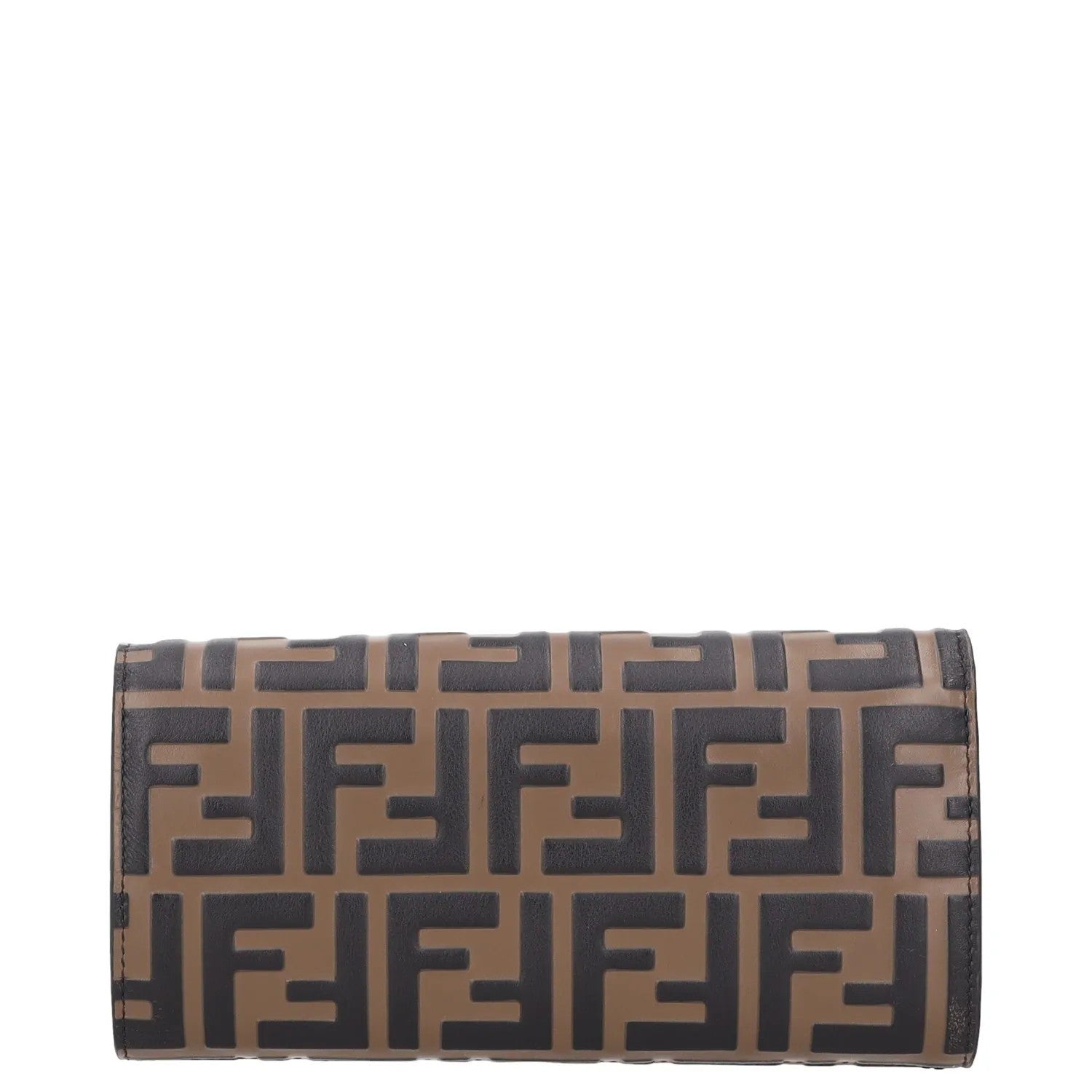 FENDI Womens Wallet On A Chain Bag Brown Leather Logo Size XS RRP 1200 — View 2