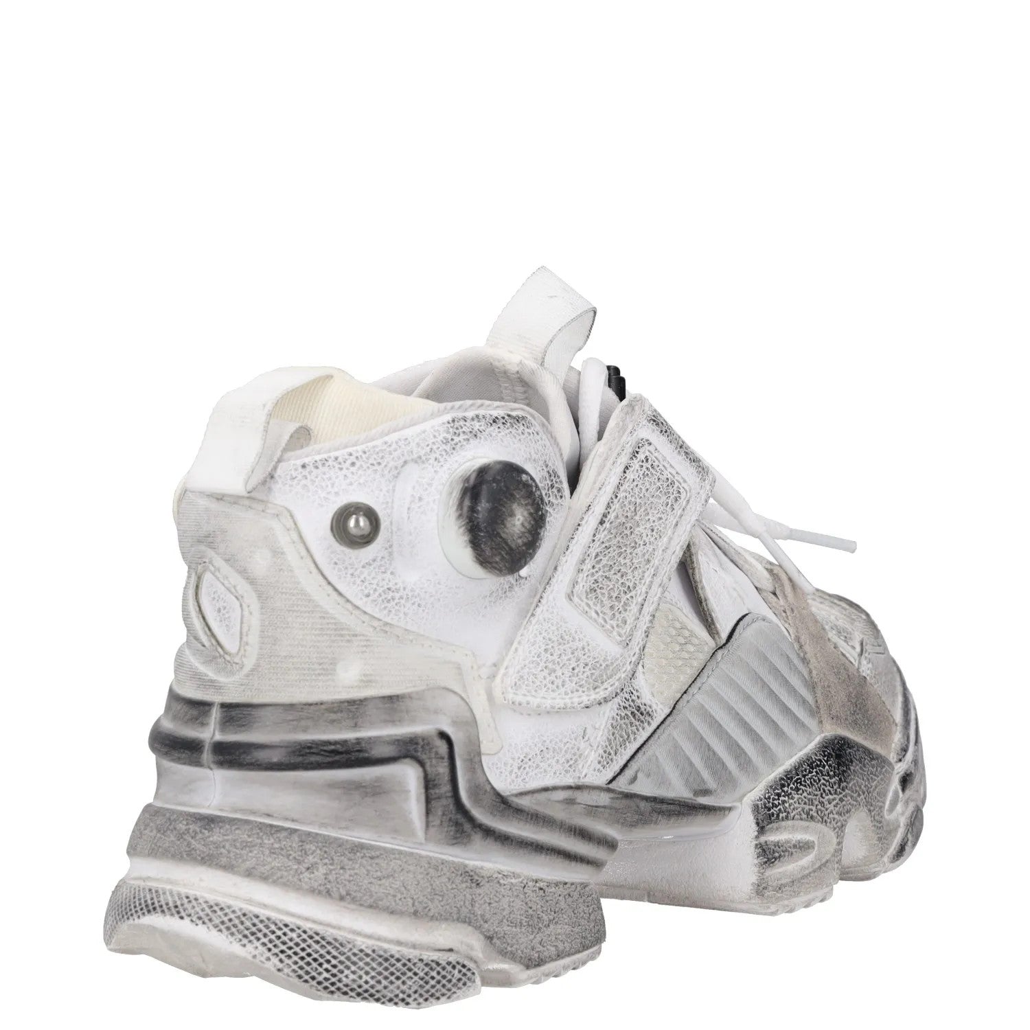 REEBOK X VETEMENTS Womens Trainers White Leather Low Top Lace Up UK 5 RRP 300 — View 6