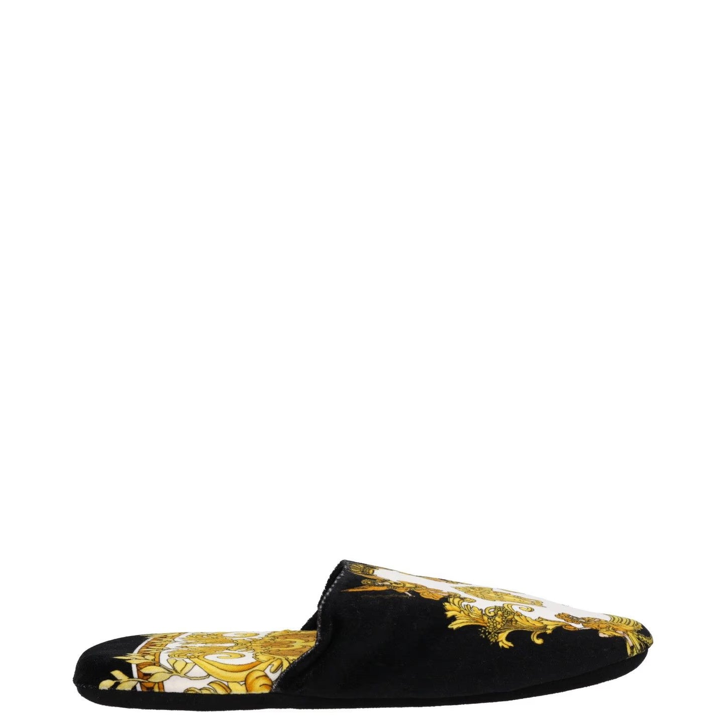 VERSACE Womens Slippers Flat Round Toe Printed Slip On Multicoloured S RRP 168