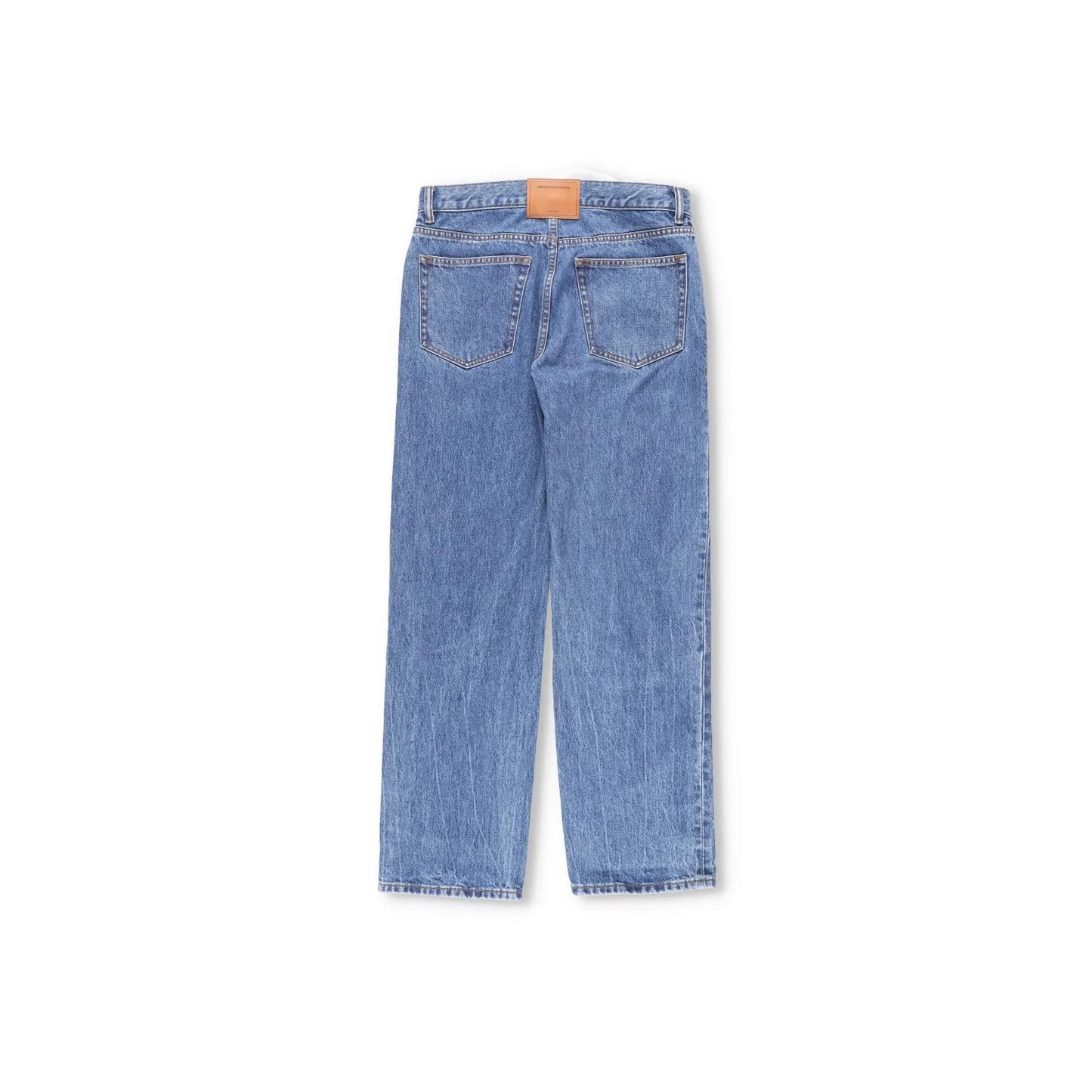 ALEXANDER WANG Womens Blue Denim Jeans Relaxed Straight Leg Size 27 RRP 445 — View 9