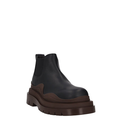 BOTTEGA VENETA Womens Chelsea Boots Slip On Black Brown Leather UK 7 RRP 1080 — View 2