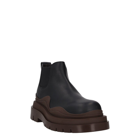 BOTTEGA VENETA Womens Chelsea Boots Slip On Black Brown Leather UK 7 RRP 1080 — View 2