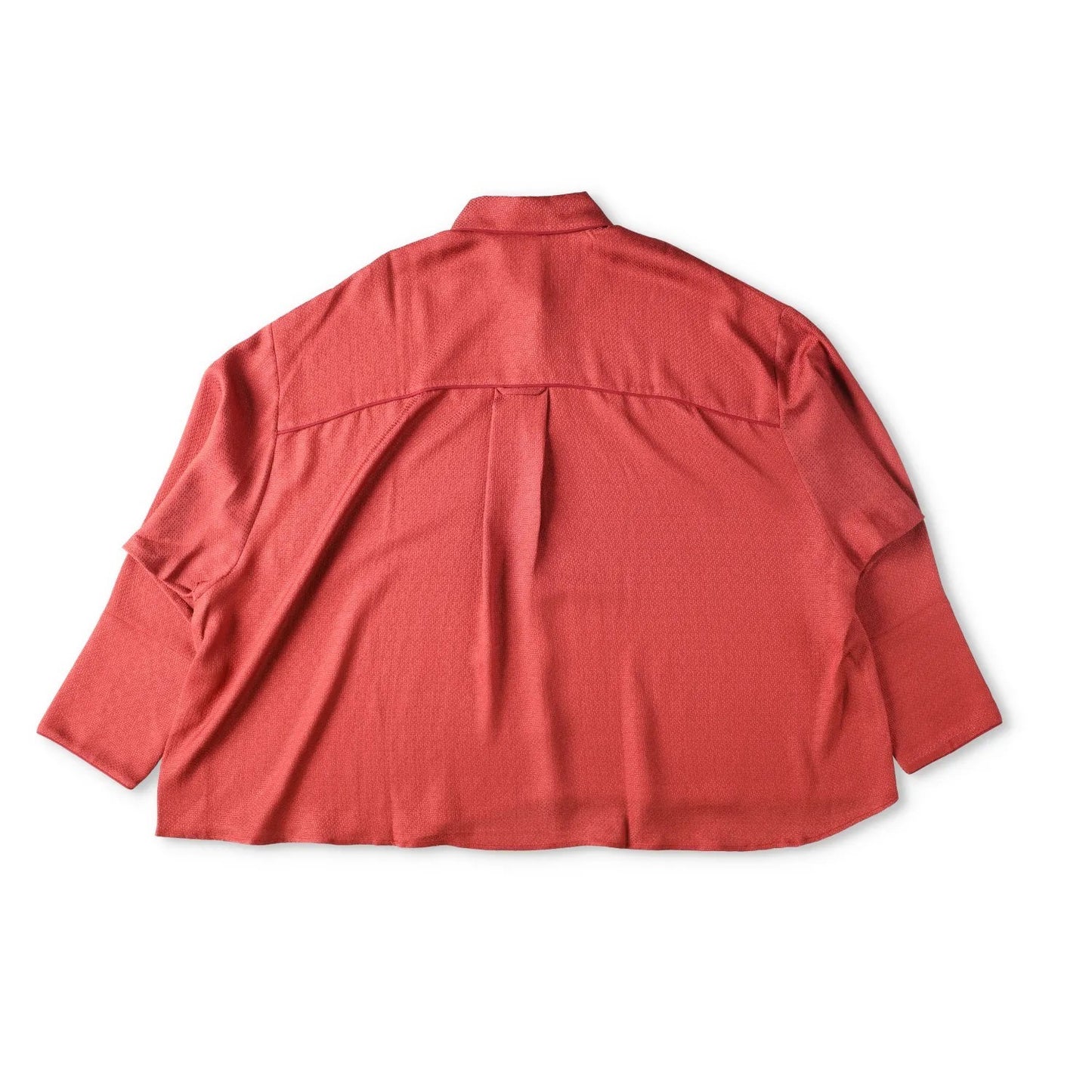 SLEEPER Womens Pastelle Oversized Jacquard Shirt Burgundy L - XL RRP 232 — View 9