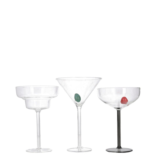 MAISON BALZAC X Browns Cocktail Glass Gift Set Of 3 Multicoloured OS RRP 140