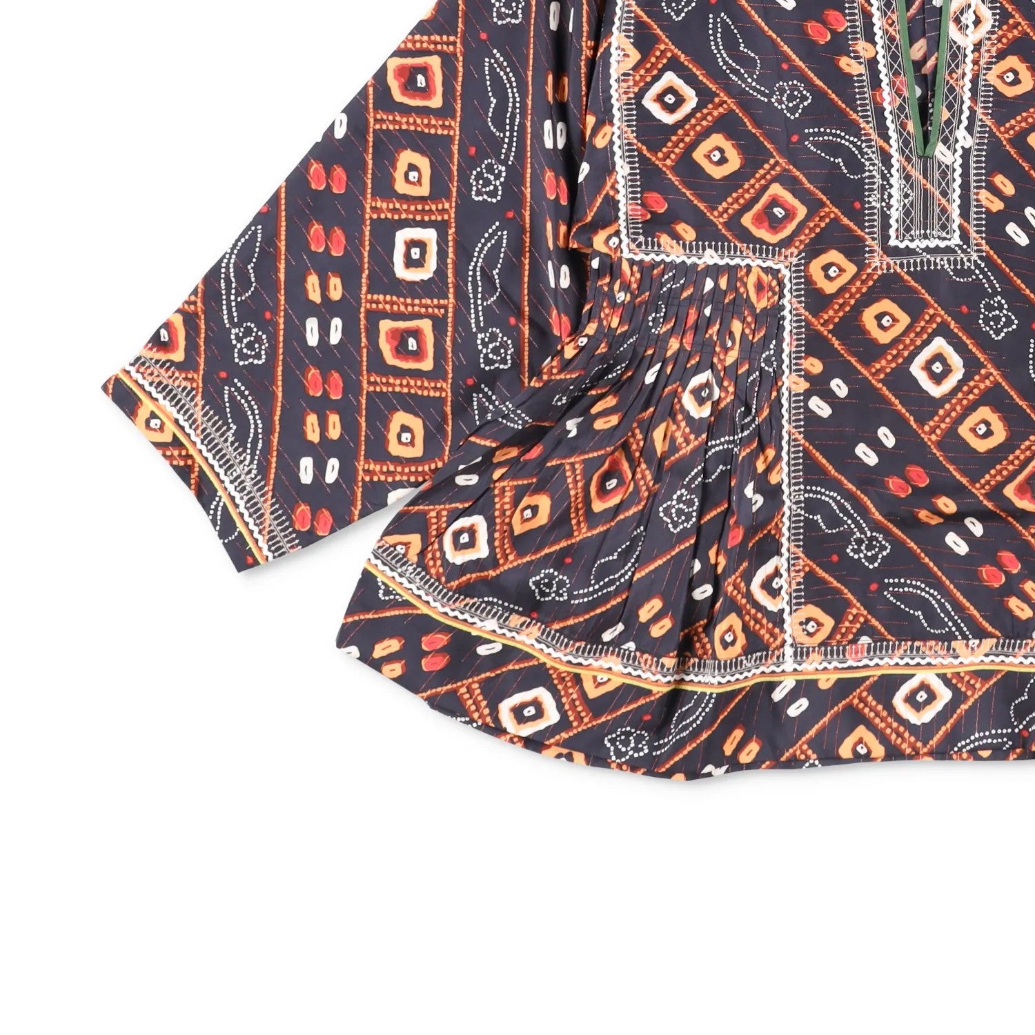 ISABEL MARANT Womens Tunic Kimono Top Silk Multicoloured Size 40 RRP 350 — View 3
