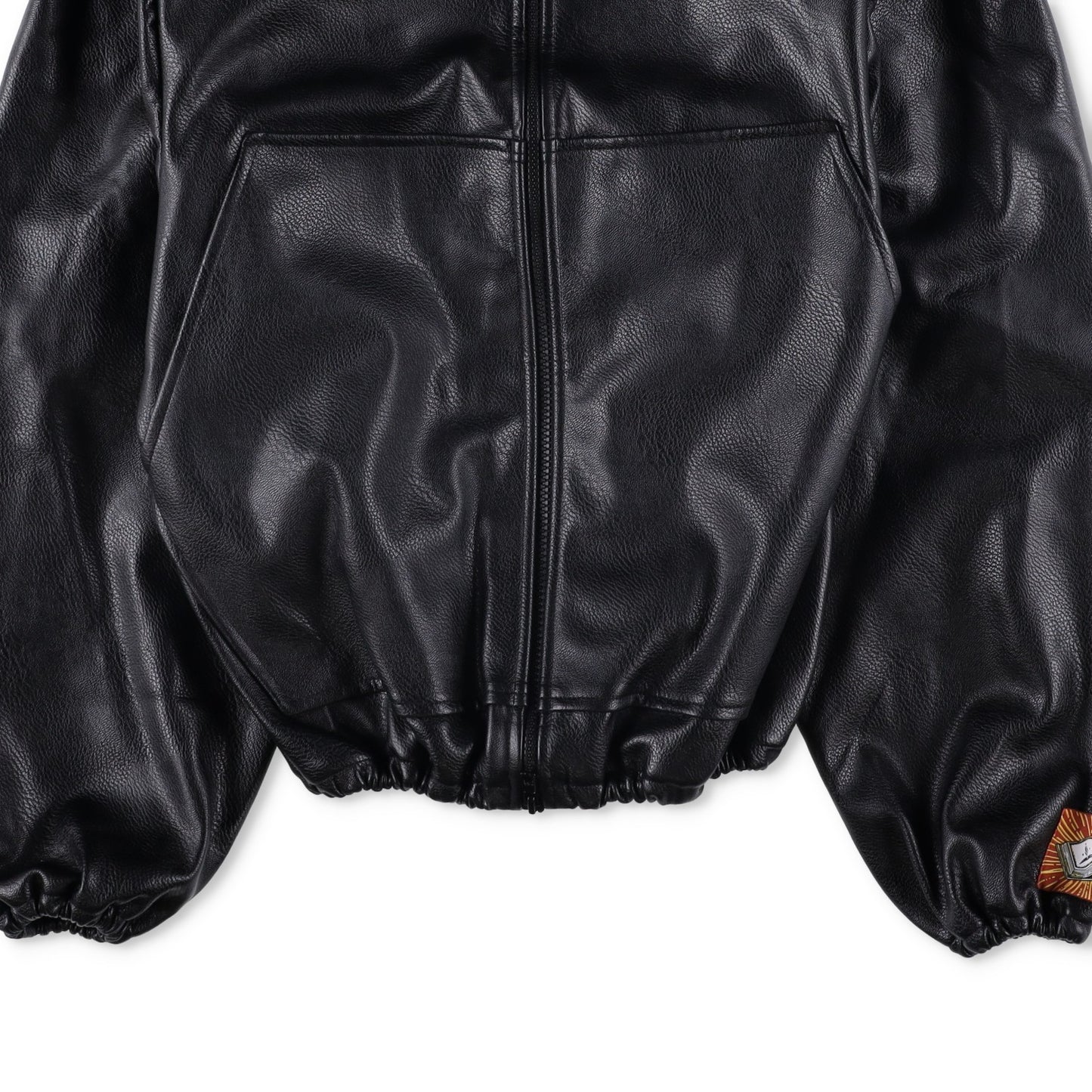 BORAMY VIGIEUR Faux Leather Full Zip Mens Biker Jacket Size Medium RRP500 — View 3