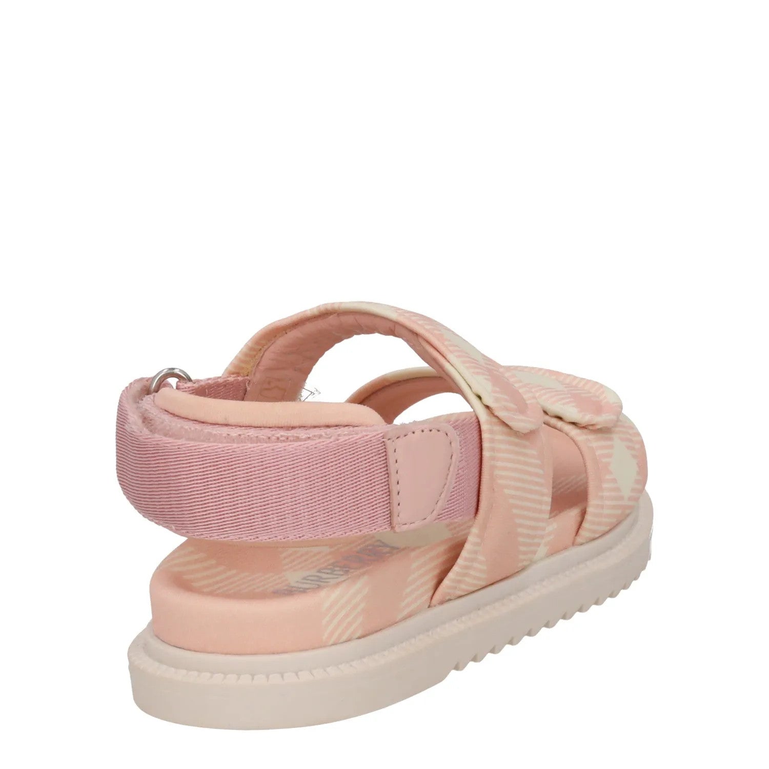 BURBERRY Girls Kids K1-Jamie Sandals Slingback Pink Nylon Salmon UK 1 RRP 280 — View 6