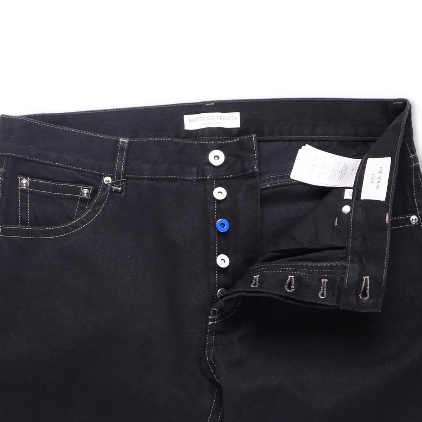BOTTEGA VENETA Mens Denim Jeans Comfort Straight Leg Black Size 50 RRP 450 — View 6