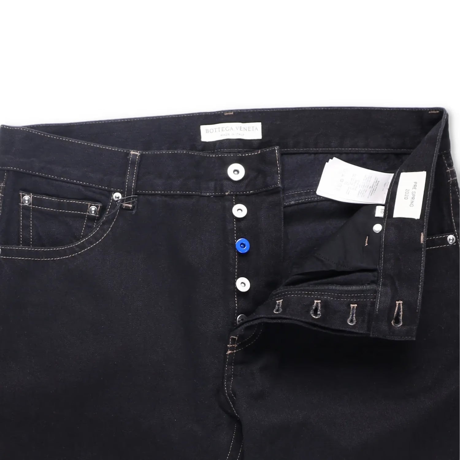 BOTTEGA VENETA Mens Denim Jeans Comfort Straight Leg Black Size 50 RRP 450 — View 6
