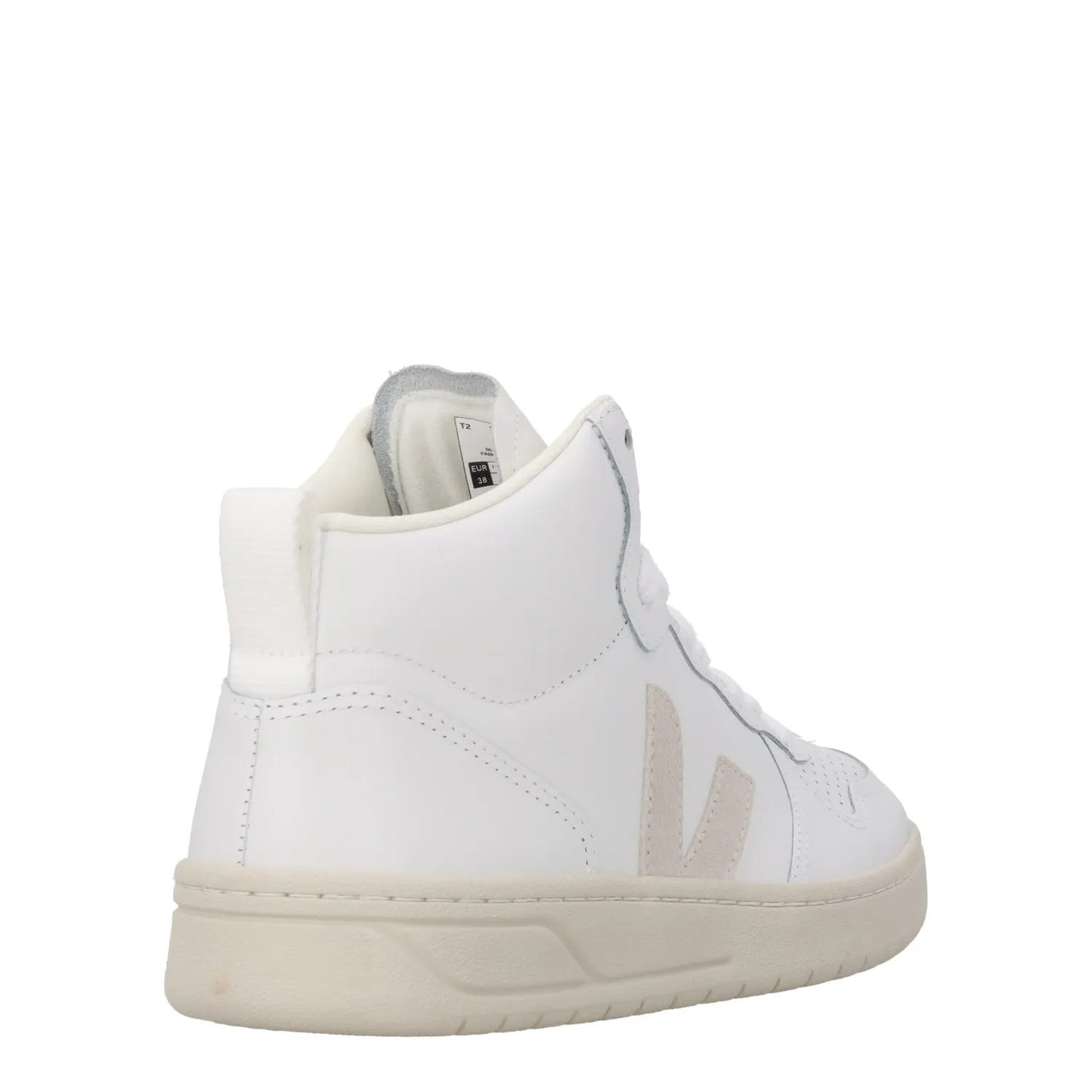 VEJA Ladies V 15 White Leather High Tops Comfort Walking Sneakers EU 38 RRP 170 — View 6