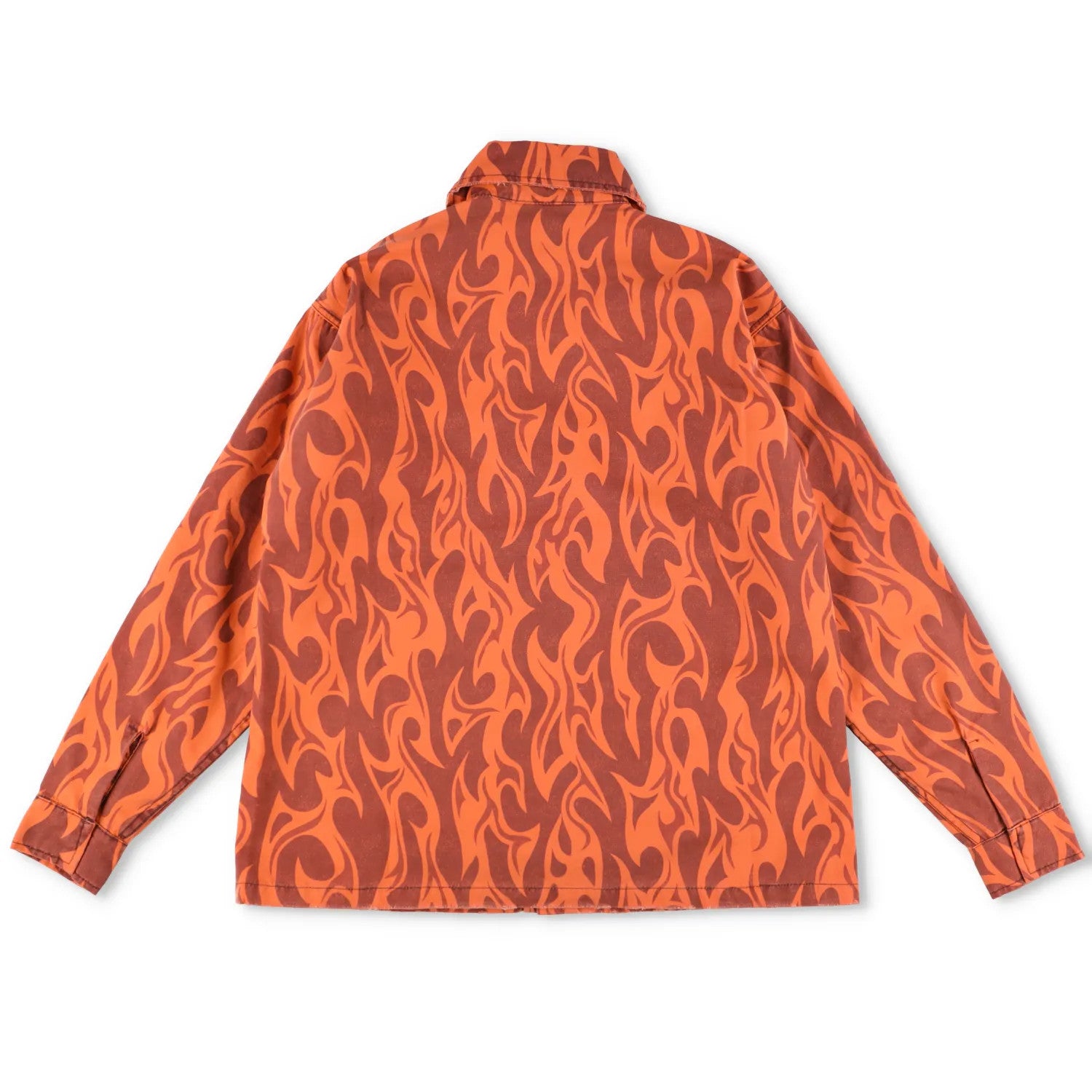 ERL Unisex Canvas Jacket Woven Orange Button Graphic Print Long Sleeve XS RRP450 — View 9