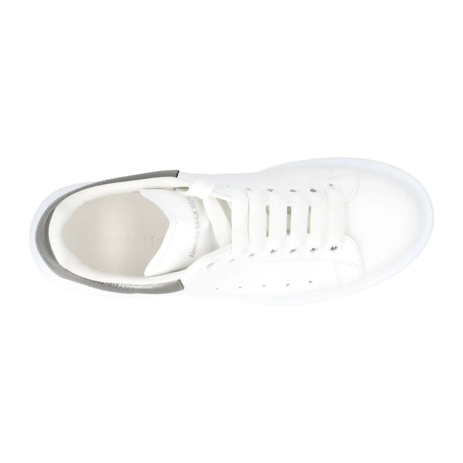 ALEXANDER MCQUEEN Womens Sneakers White Leather Low Top Lace Up EU 35.5 RRP 450 — View 7