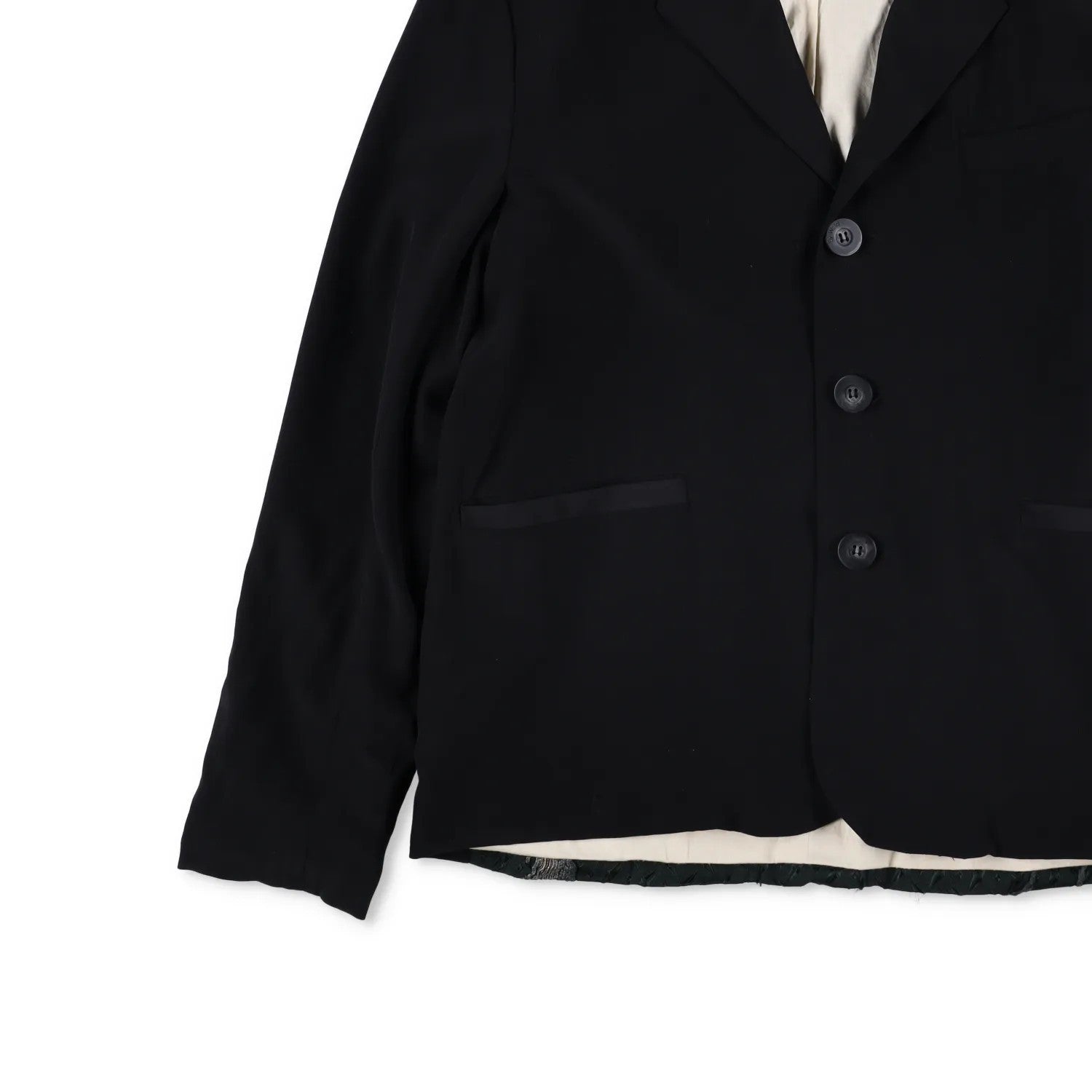 BY WALID Mens Collared Buttoned Black Blazer Silk Blend Size L RRP 1450 — View 3