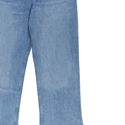 AARON ESH Mens Puddle Jean Blue Wash Flared Relaxed Fit High Rise Size 36 RRP403 — View 7
