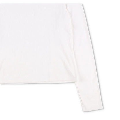 BIANCA SAUNDERS Mens Jumper Knit Y Neck Long Sleeve White Size M RRP 320 — View 4