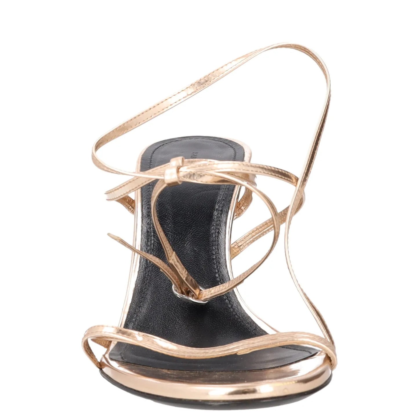 JACQUEMUS Womens Strappy Stiletto Heels Gold Leather Open Toe EU 40 RRP 325 — View 2