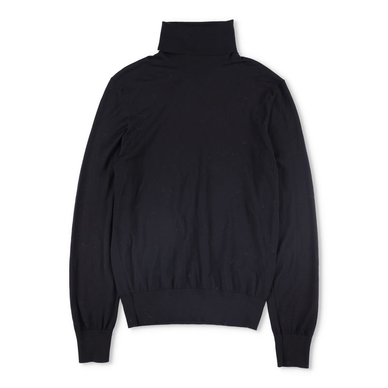 TOM FORD Mens Fine Gauge Merino Roll Neck Black Turtleneck Jumper Size 48 RRP930
