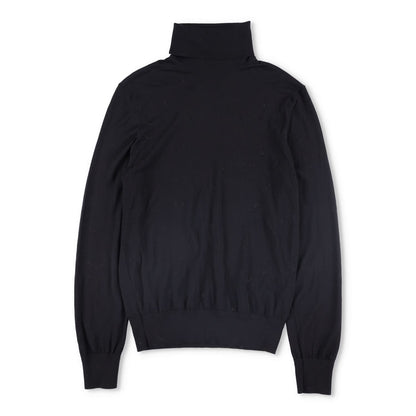 TOM FORD Mens Fine Gauge Merino Roll Neck Black Turtleneck Jumper Size 48 RRP930