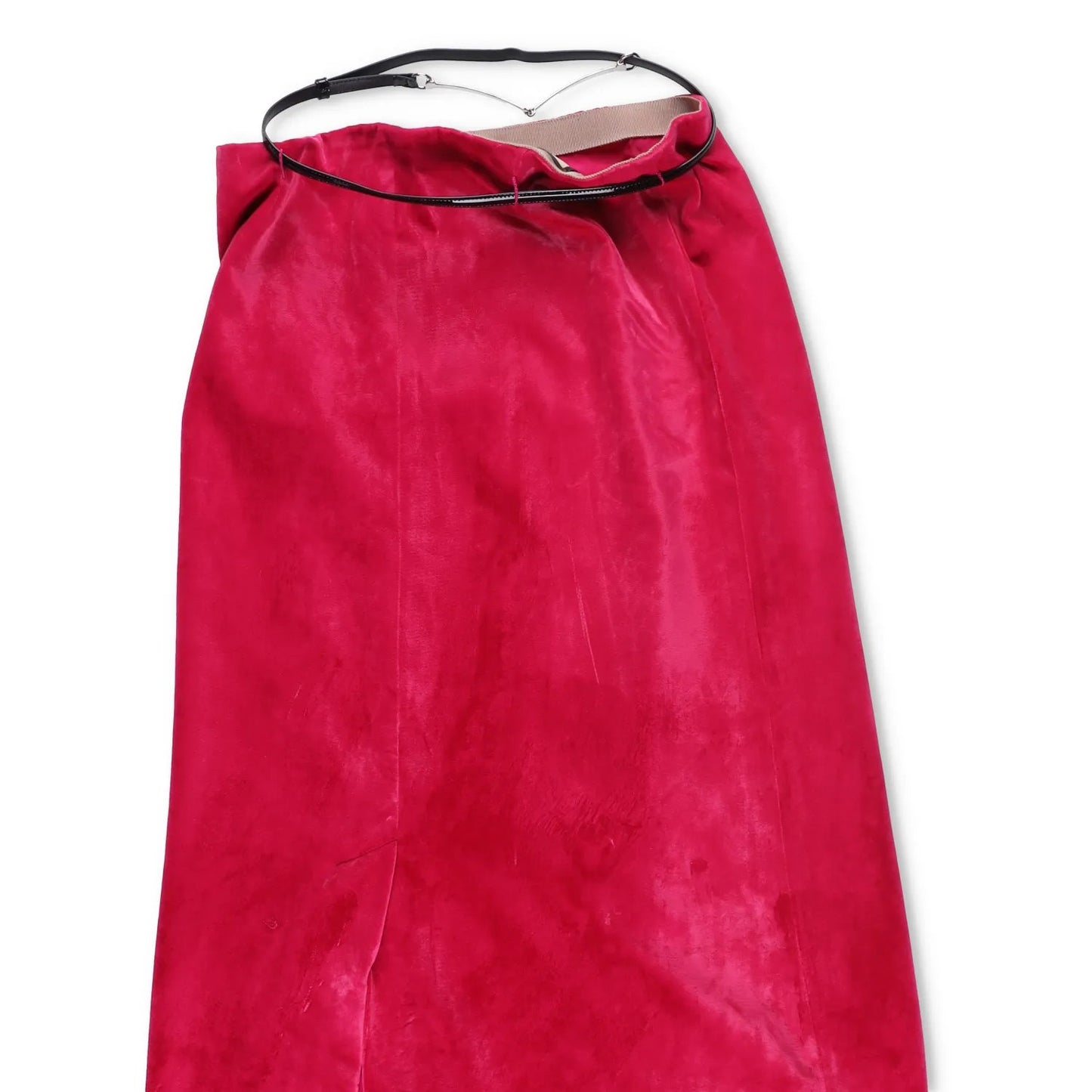 GUCCI Women Aline Maxi Skirt Mid Waist Aline A-Line Burgundy Red Size 40 RRP2100 — View 9