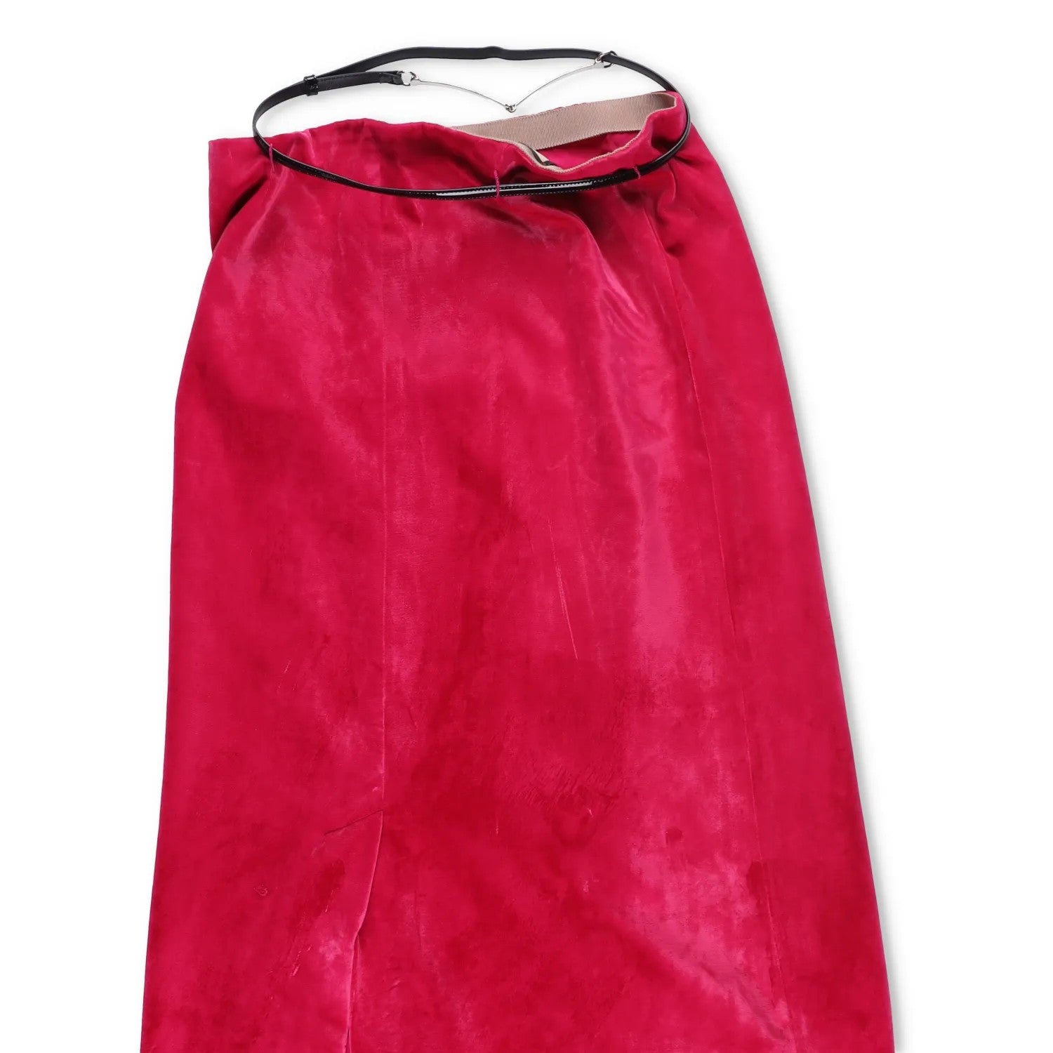 GUCCI Women Aline Maxi Skirt Mid Waist Aline A-Line Burgundy Red Size 40 RRP2100 — View 9