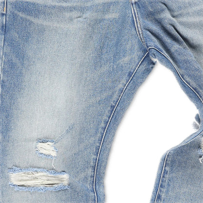 PURPLE BRAND Mens Vintage Knee Slit Blue Straight Leg Jeans Size 34 RRP 325 — View 5