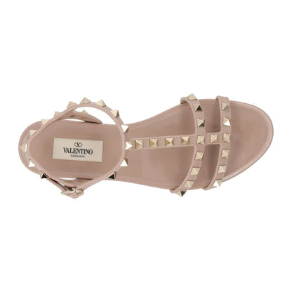 VALENTINO Womens Rockstud Flat Sandal Beige Rubber Sole Open Toe EU 36 RRP 410 — View 7