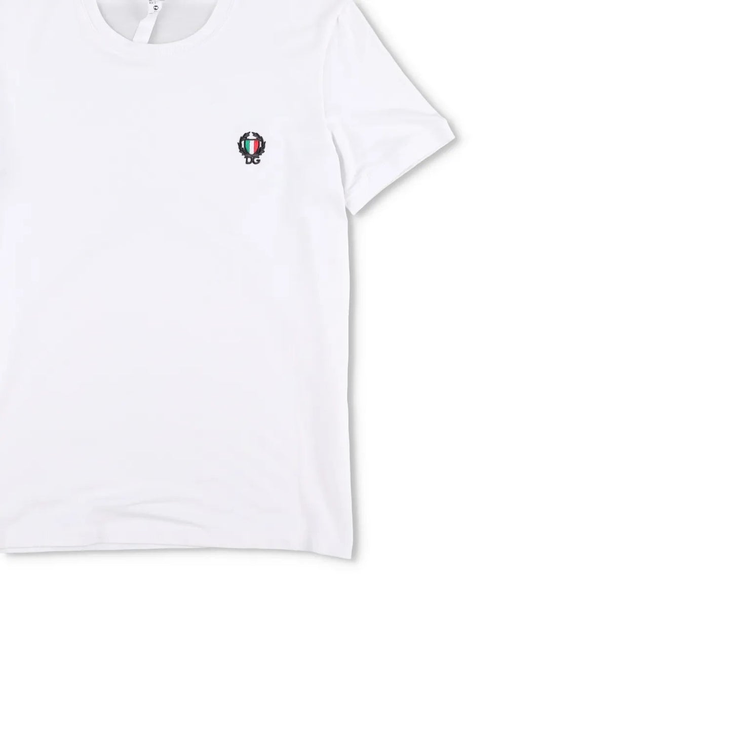 DOLCE & GABBANA Mens T-Shirt White Crew Neck Short Sleeve Logo Size S RRP 225 — View 4