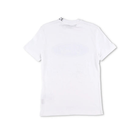 VERSACE Womens T-Shirt Large Ford Logo White Cotton Crew Neck Size XS RRP 200 — View 5