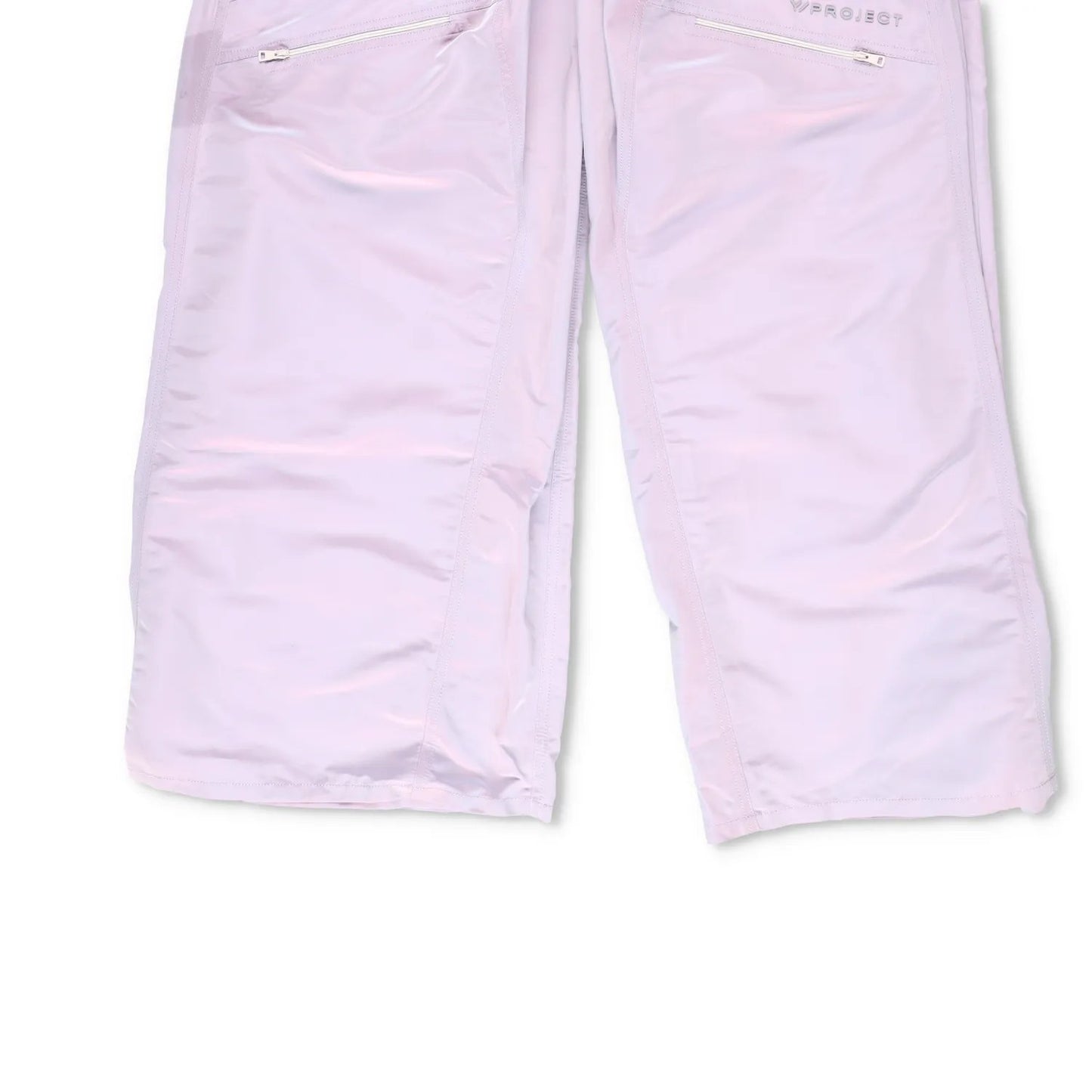 Y PROJECT Womens Pop-Up Pants Wide Leg Snow Pants High Rise Zip Purple S RRP 880 — View 4