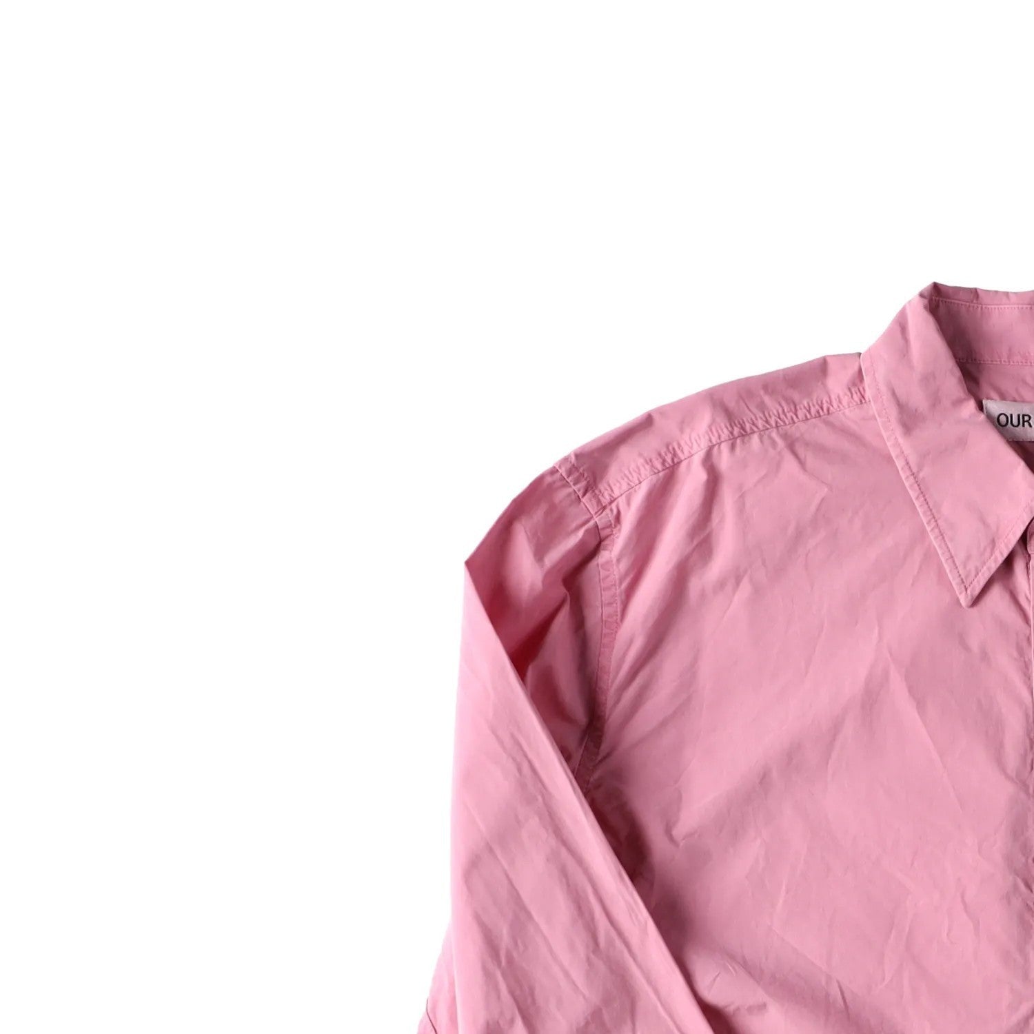 OUR LEGACY Mens Beyond Button Up Poplin Shirt Pink Collared Size 48 RRP 270 — View 4