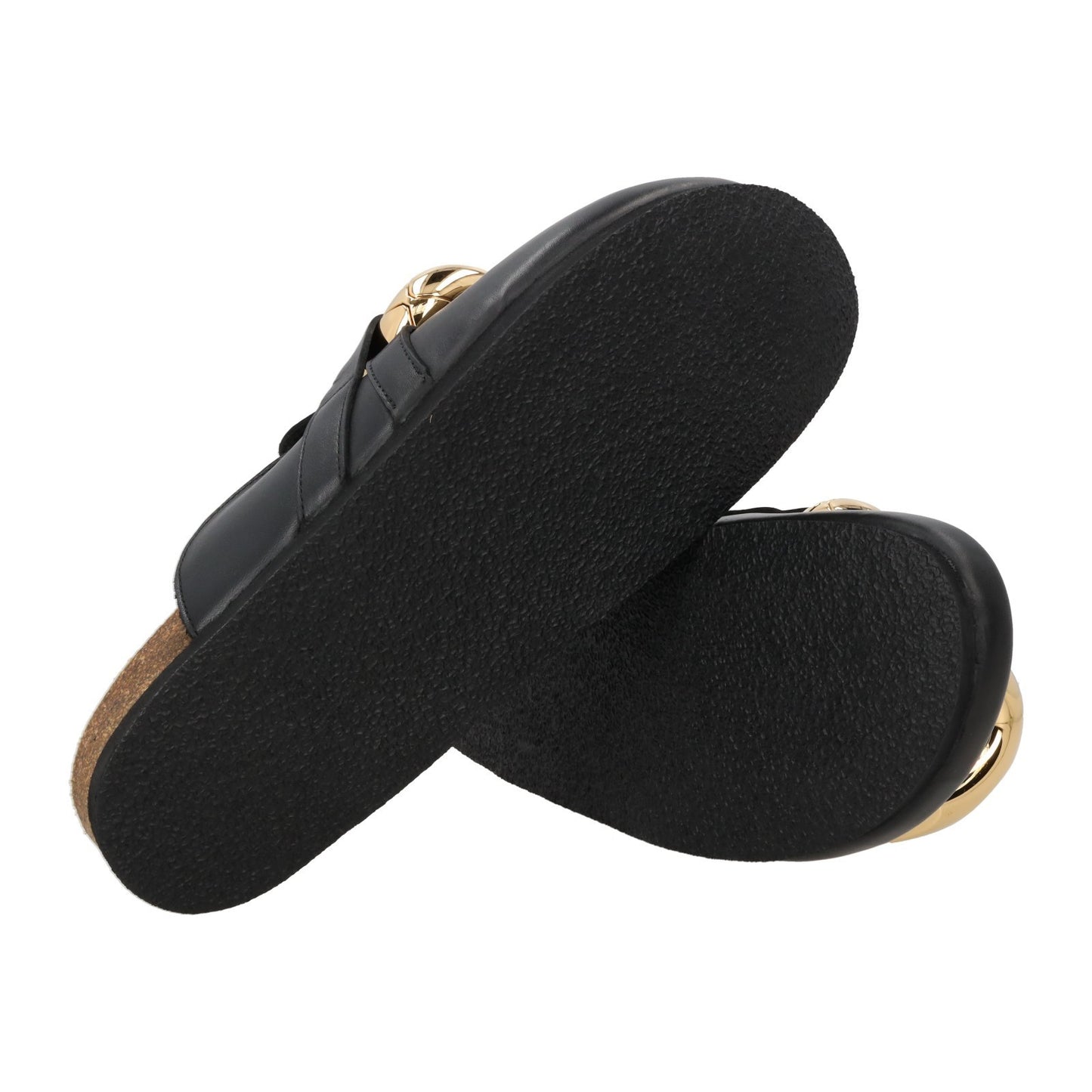 JW ANDERSON Leather Loafer Mules Chain-Embellished Black EU 36 Classic RRP495 — View 8