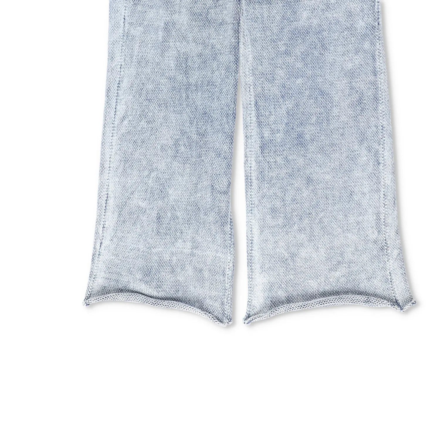 AYA MUSE Womens Beren Mid Waist Wide Leg Knit Trousers Blue Size M RRP 422 — View 4