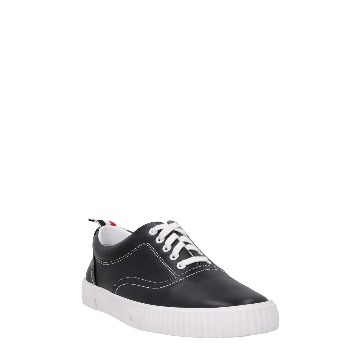 THOM BROWNE Mens Heritage Trainer Rubber Sole Vitello Calf Leather UK10 RRP 630 — View 2