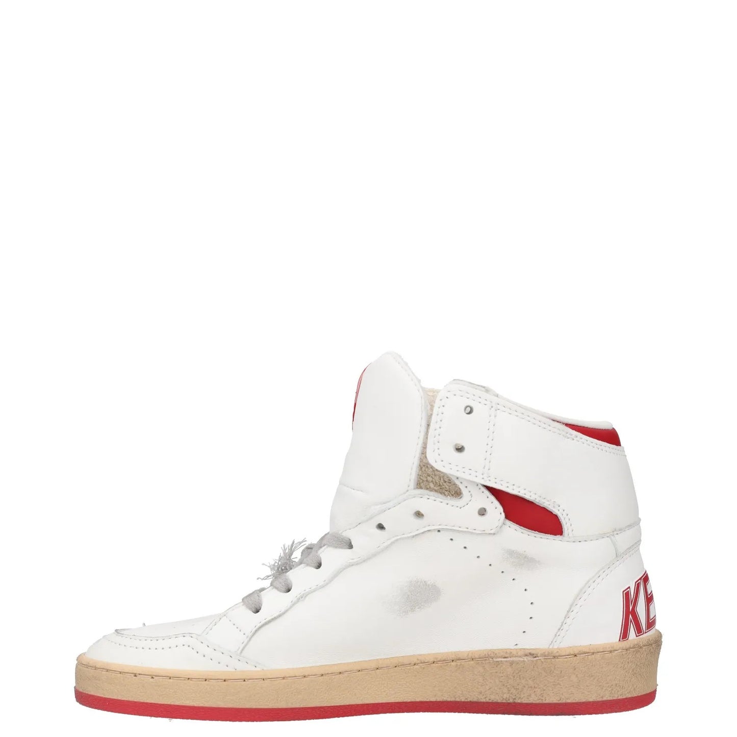 GOLDEN GOOSE Womens Trainers White Leather Sneaker High Top Lace Up UK2 RRP 515 — View 4