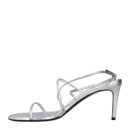 KHAITE Women Khaite Loop 75 Strappy High Heel Sandal White UK 7 RRP 744 — View 4