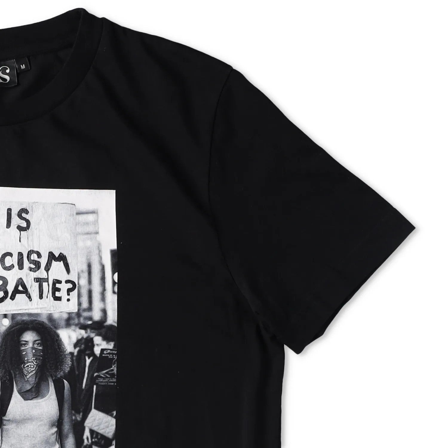 WHAT WE SEEE + MISAN HARRIMAN Womens T-Shirt Black Cotton Graphic 3 M RRP 65 — View 5